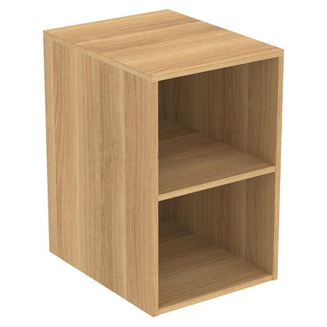 Ideal Standard I.life B Side Unit For Vanity Basins 2 Shelves 40cm - Natural Oak - T5267NX - TAP 'N' SHOWER