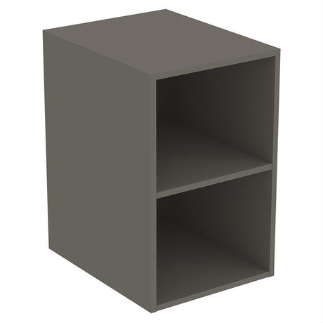 Ideal Standard I.life B Side Unit For Vanity Basins 2 Shelves 40cm - Quartz Grey Matt - T5267NG - TAP 'N' SHOWER