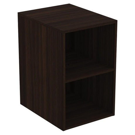 Ideal Standard I.life B Side Unit For Vanity Basins 40cm 2 Shelves - Coffee Oak - T5267NW - TAP 'N' SHOWER