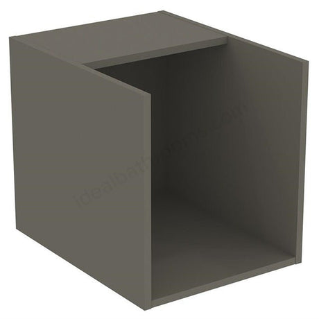 Ideal Standard I.life B Side Unit For Worktops 1 Shelf 40cm - Quartz Grey Matt - T5323NG - TAP 'N' SHOWER