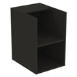 Ideal Standard I.life B Side Unit For Worktops 2 Shelves 40cm - Carbon Grey Matt - T5322NV - TAP 'N' SHOWER