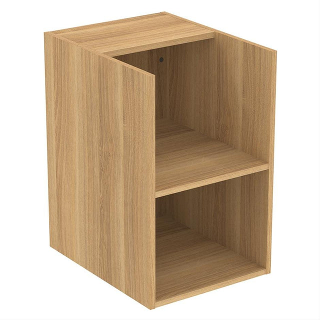 Ideal Standard I.life B Side Unit For Worktops 2 Shelves 40cm - Natural Oak - T5322NX - TAP 'N' SHOWER