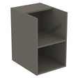 Ideal Standard I.life B Side Unit For Worktops 2 Shelves 40cm - Quartz Grey Matt - T5322NG - TAP 'N' SHOWER