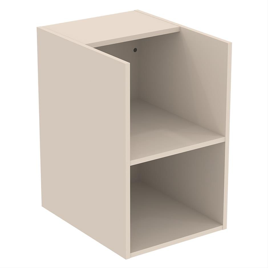 Ideal Standard I.life B Side Unit For Worktops 2 Shelves Sand Beige Matt 40cm - T5322NF - TAP 'N' SHOWER