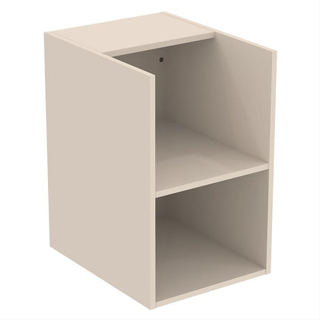 Ideal Standard I.life B Side Unit For Worktops 2 Shelves Sand Beige Matt 40cm - T5322NF - TAP 'N' SHOWER