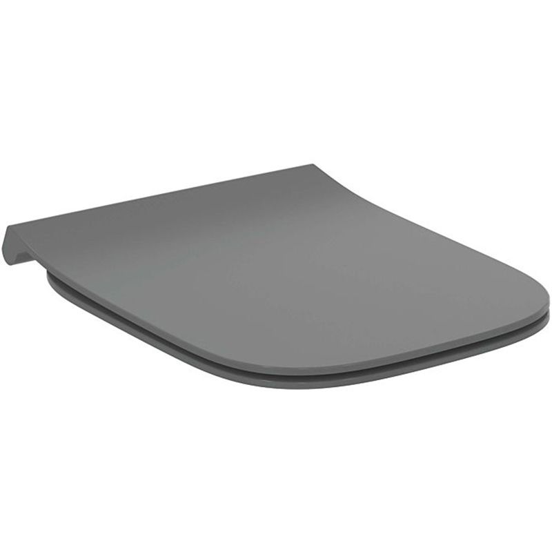 Ideal Standard i.Life B Slim Soft Close Toilet Seat - Gloss Grey - T500358