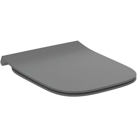 Ideal Standard i.Life B Slim Soft Close Toilet Seat - Gloss Grey - T500358