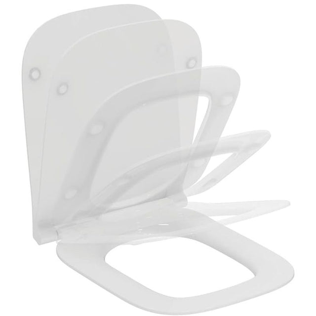 Ideal Standard i.Life B Slim Soft Close Toilet Seat - White - T500301