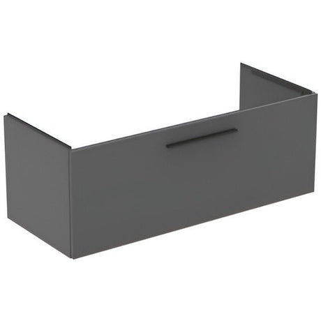 Ideal Standard i.life B Vanity Unit with 1 Drawer 1200mm - Quartz Grey Matt - T5515NG - TAP 'N' SHOWER