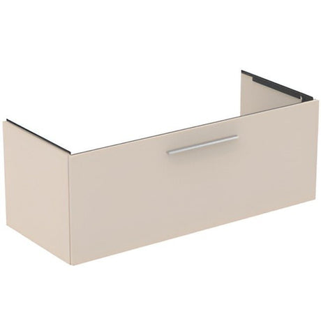 Ideal Standard i.life B Vanity Unit with 1 Drawer 1200mm - Sand Beige Matt - T5515NF - TAP 'N' SHOWER