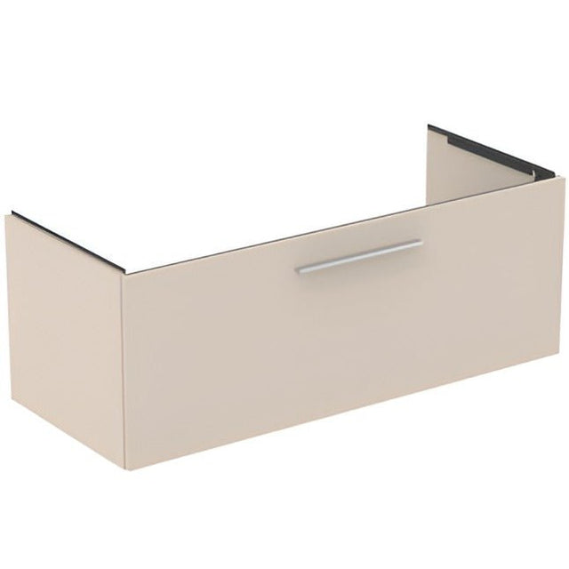 Ideal Standard i.life B Vanity Unit with 1 Drawer 1200mm - Sand Beige Matt - T5515NF - TAP 'N' SHOWER