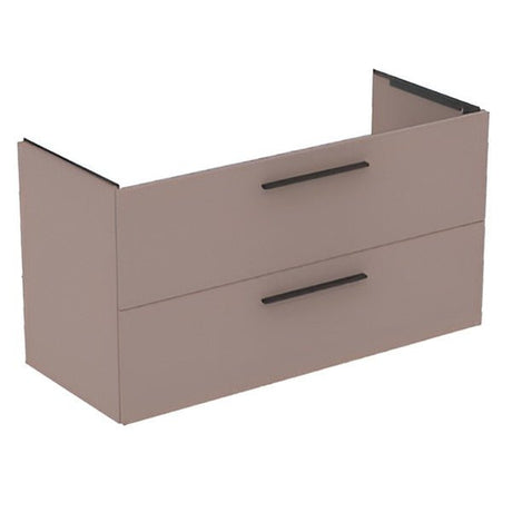 Ideal Standard i.life B Vanity Unit with 2 Horizontal Drawers 1200mm - Greige Matt - T5514NH - TAP 'N' SHOWER