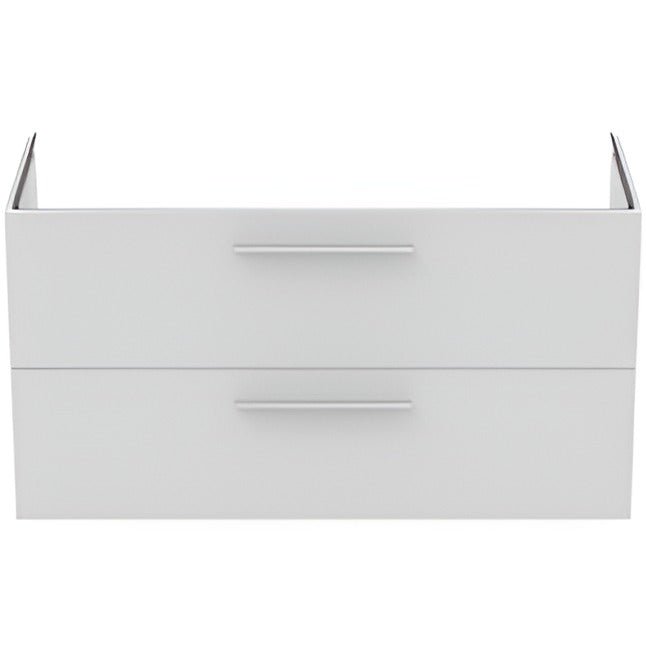 Ideal Standard i.life B Vanity Unit with 2 Horizontal Drawers 1200mm - Matt White - T5514DU - TAP 'N' SHOWER