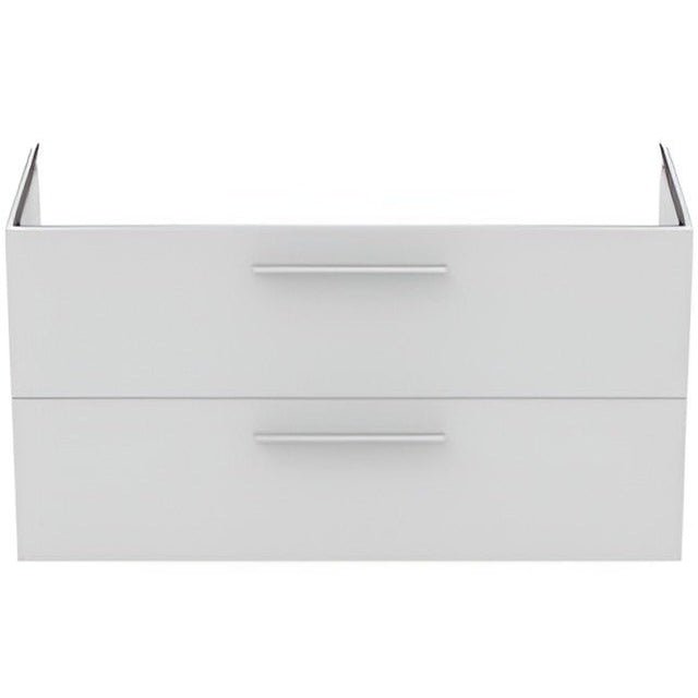 Ideal Standard i.life B Vanity Unit with 2 Horizontal Drawers 1200mm - Matt White - T5514DU - TAP 'N' SHOWER