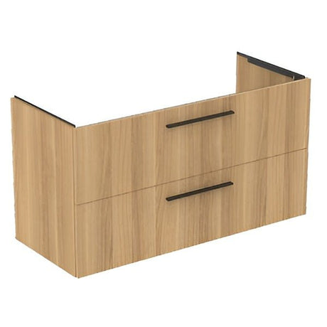 Ideal Standard i.life B Vanity Unit with 2 Horizontal Drawers 1200mm - Natural Oak - T5514NX - TAP 'N' SHOWER