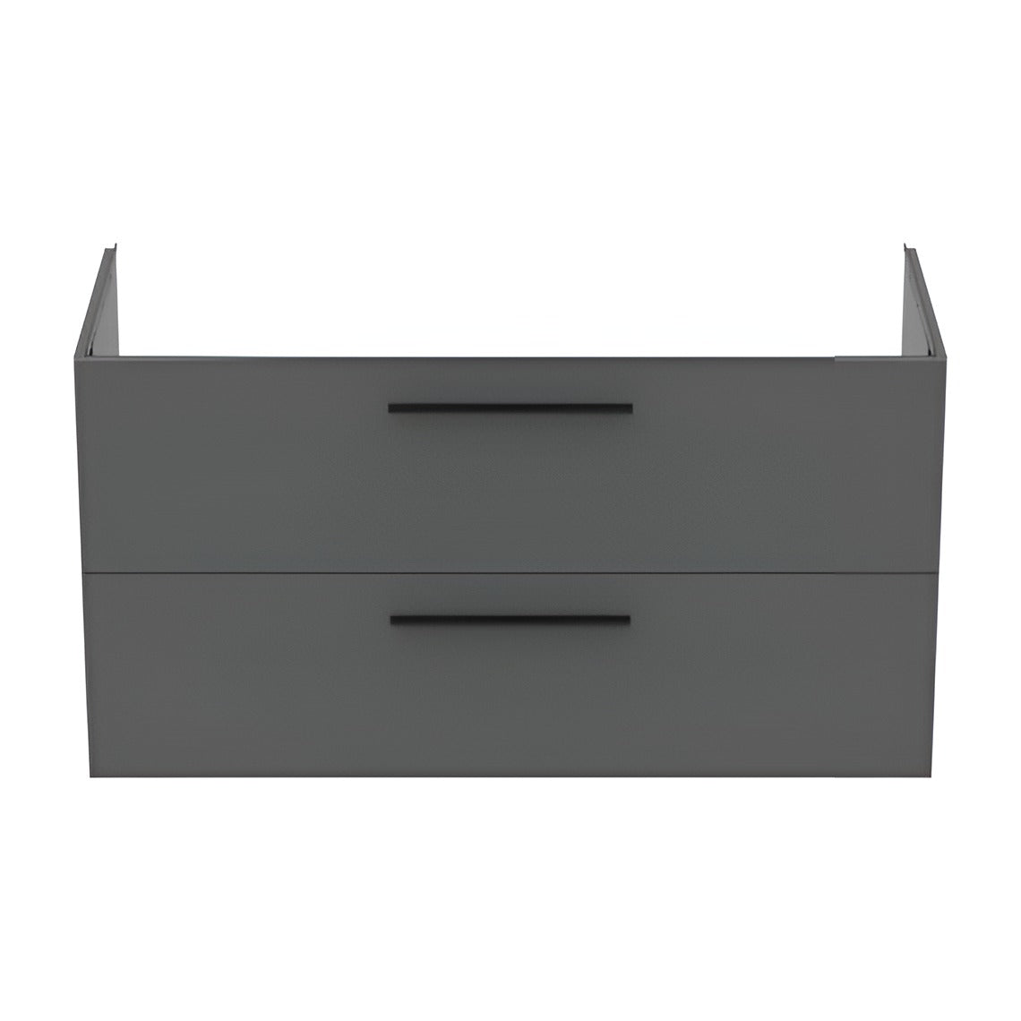 Ideal Standard i.life B Vanity Unit with 2 Horizontal Drawers 1200mm - Quartz Grey Matt - T5514NG - TAP 'N' SHOWER