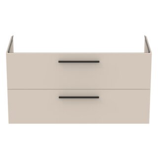 Ideal Standard i.life B Vanity Unit with 2 Horizontal Drawers 1200mm - Sand Beige Matt - T5514NF - TAP 'N' SHOWER