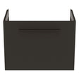 Ideal Standard i.life Compact 1 Drawer Wall Hung Vanity Unit 600mm - Cabron Grey Matt - T5292NV - TAP 'N' SHOWER