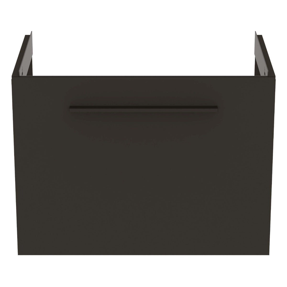 Ideal Standard i.life Compact 1 Drawer Wall Hung Vanity Unit 600mm - Cabron Grey Matt - T5292NV - TAP 'N' SHOWER