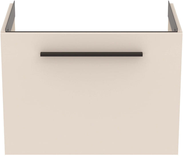 Ideal Standard i.life Compact Wall Hung Vanity Unit 1 Drawer 600mm - Sand Beige Matt - T5292NF - TAP 'N' SHOWER