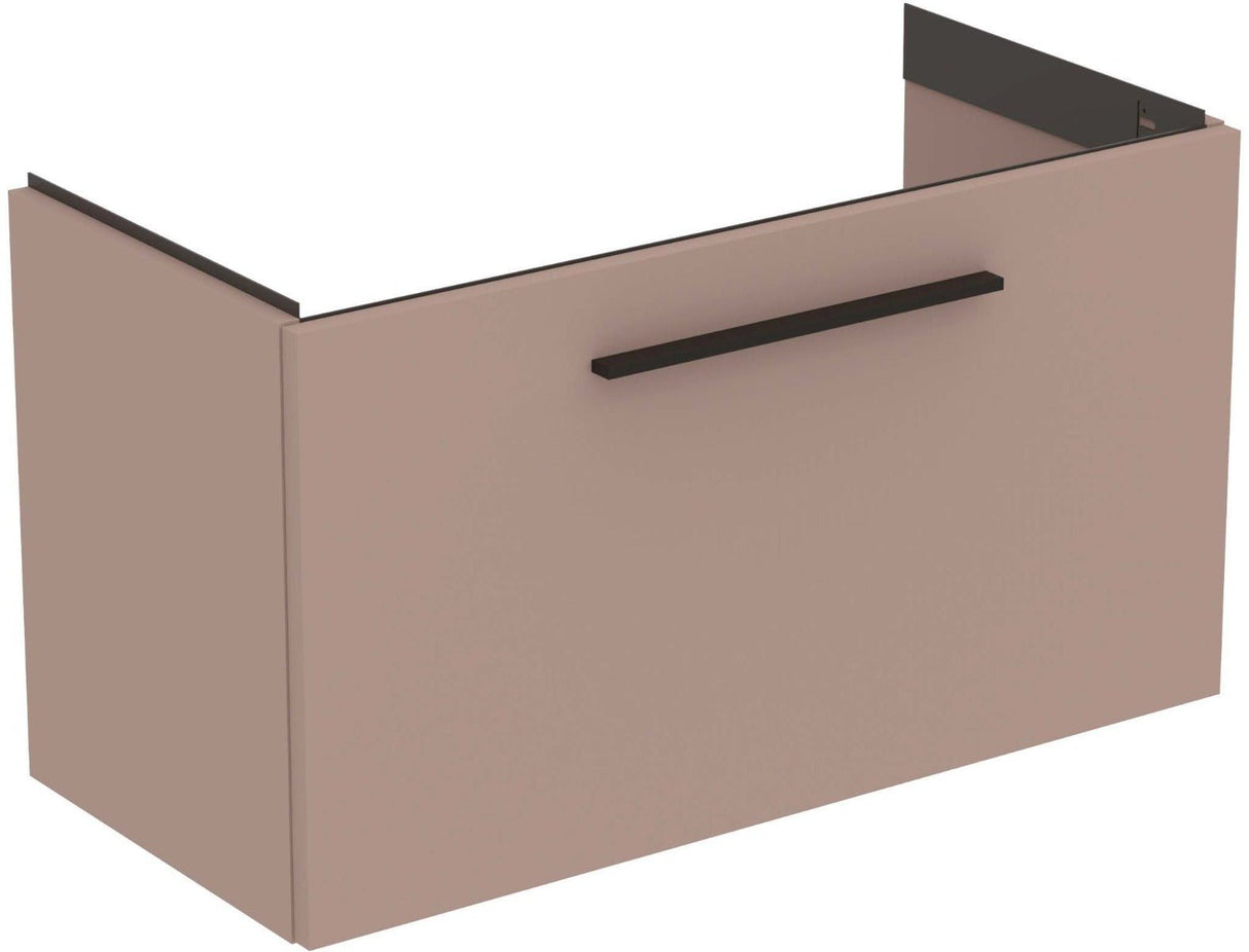 Ideal Standard i.life Compact Wall Hung Vanity Unit 1 Drawer 800mm - Greige Matt - T5294NH - TAP 'N' SHOWER