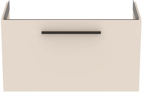 Ideal Standard i.life Compact Wall Hung Vanity Unit 1 Drawer 800mm - Sand Beige Matt - T5294NF - TAP 'N' SHOWER