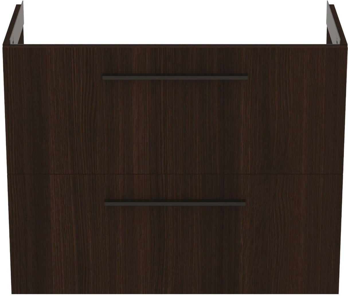Ideal Standard i.life Compact Wall Hung Vanity Unit 2 Drawers 800mm - Coffee Oak - T5295NW - TAP 'N' SHOWER