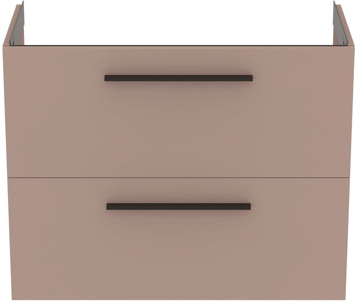 Ideal Standard i.life Compact Wall Hung Vanity Unit 2 Drawers 800mm - Greige Matt - T5295NH - TAP 'N' SHOWER