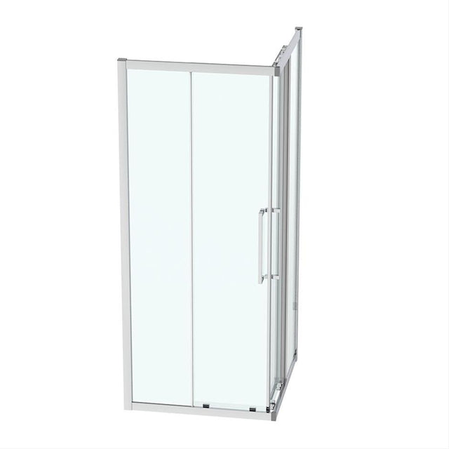 Ideal Standard I.life Corner Entry Enclosure W/ Idealclean Clear Glass 900mm - Bright Silver - T4978EO - TAP 'N' SHOWER