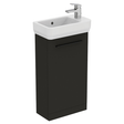 Ideal Standard i.life Floorstanding Guest Washbasin Unit with 1 Door - Carbon Grey Matt - T5005NV - TAP 'N' SHOWER
