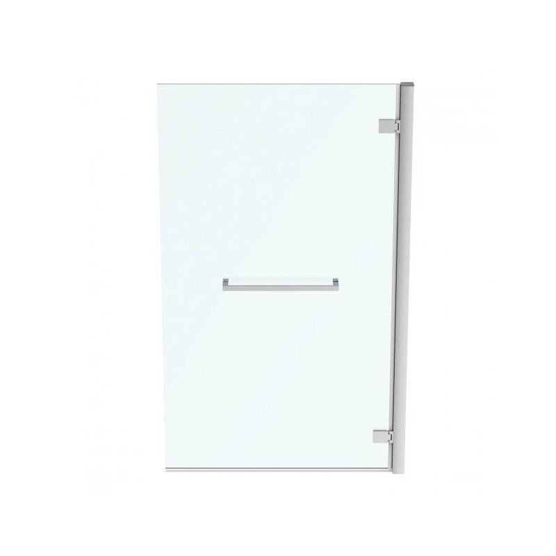 Ideal Standard I.Life Hinged RH Bathscreen with Towel Rail 1500mm High x 900mm Wide 8mm Glass - Bright Silver - T4888EO - TAP 'N' SHOWER