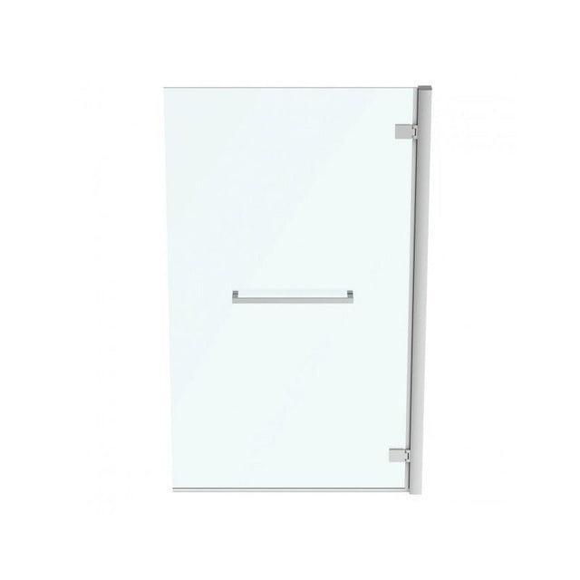 Ideal Standard I.Life Hinged RH Bathscreen with Towel Rail 1500mm High x 900mm Wide 8mm Glass - Bright Silver - T4888EO - TAP 'N' SHOWER