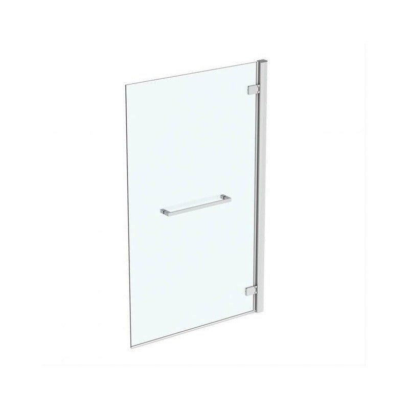Ideal Standard I.Life Hinged RH Bathscreen with Towel Rail 1500mm High x 900mm Wide 8mm Glass - Bright Silver - T4888EO - TAP 'N' SHOWER