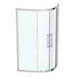 Ideal Standard I.life Offset Quadrant Enclosure W/ Idealclean Clear Glass - Bright Silver Finish - T4963EO - TAP 'N' SHOWER