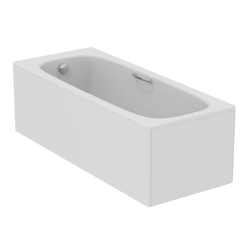 Ideal Standard i.Life Rectangular 0 Tap Hole Bath With Grips 1700mm x 700mm - White - T477801