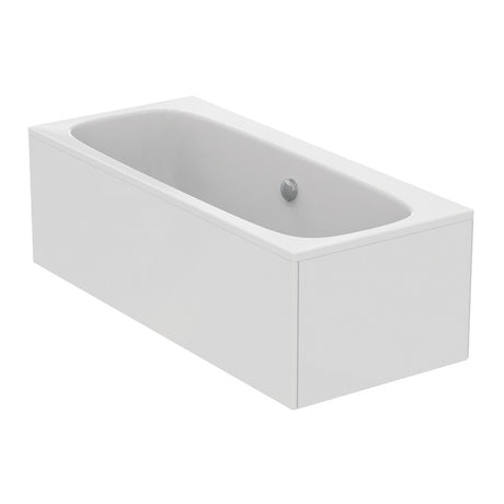 Ideal Standard i.Life Rectangular 0 Tap Hole Water Saving Double Ended Bath 1700mm x 750mm - White - T531601 includes legs for installation.