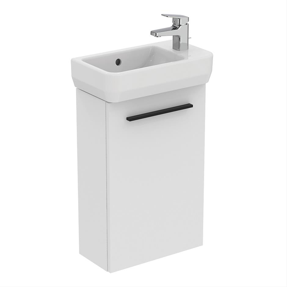 Ideal Standard i.life S 450mm 1 Door Vanity Unit ONLY (Handles Sold Separately) - Matt White - T5296DU