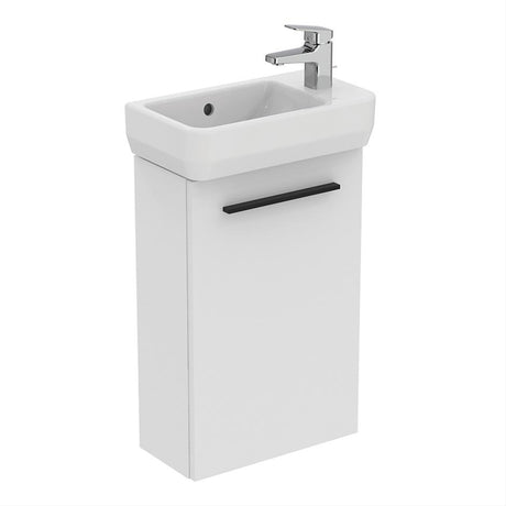 Ideal Standard i.life S 450mm 1 Door Vanity Unit ONLY (Handles Sold Separately) - Matt White - T5296DU