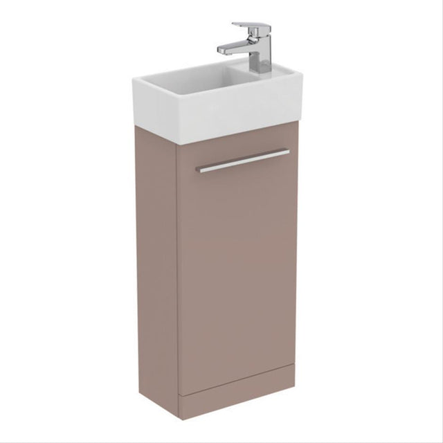 Ideal Standard i.life S 350mm 1 Door Vanity Unit ONLY (Handles Sold Separately) - Matt Griege - T5303NH