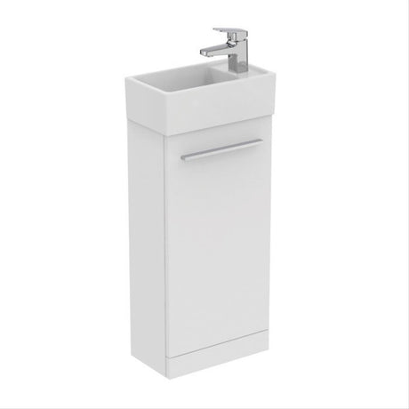 Ideal Standard i.life S 350mm 1 Door Vanity Unit ONLY (Handles Sold Separately) - Matt White - T5303DU