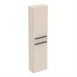 Ideal Standard I.life S 2 Doors Compact Tall Column Unit 40cm - Matt Sandy Beige - T5288NF - TAP 'N' SHOWER