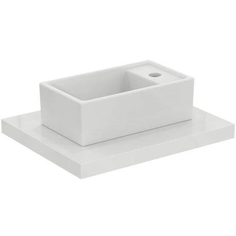 Ideal Standard i.life S Basin with 1 Tap Hole & No Overflow 370mm - White - E210901 - TAP 'N' SHOWER
