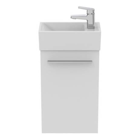 Ideal Standard I.life S Floor Standing Guest Washbasin Unit With 1 Door 41cm - Matt White - T5302DU - TAP 'N' SHOWER