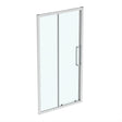 Ideal Standard I.life Slider Door W/ Idealclean Clear Glass 1100mm - Birght Silver Finish - T4969EO - TAP 'N' SHOWER