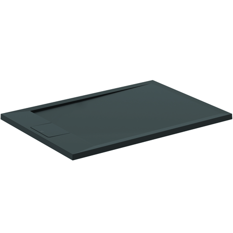 Ideal Standard i.life Ultra Flat 1000mm x 700mm Shower Tray - Jet Black - T5240FV - TAP 'N' SHOWER