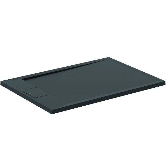 Ideal Standard i.life Ultra Flat 1000mm x 700mm Shower Tray - Jet Black - T5240FV - TAP 'N' SHOWER