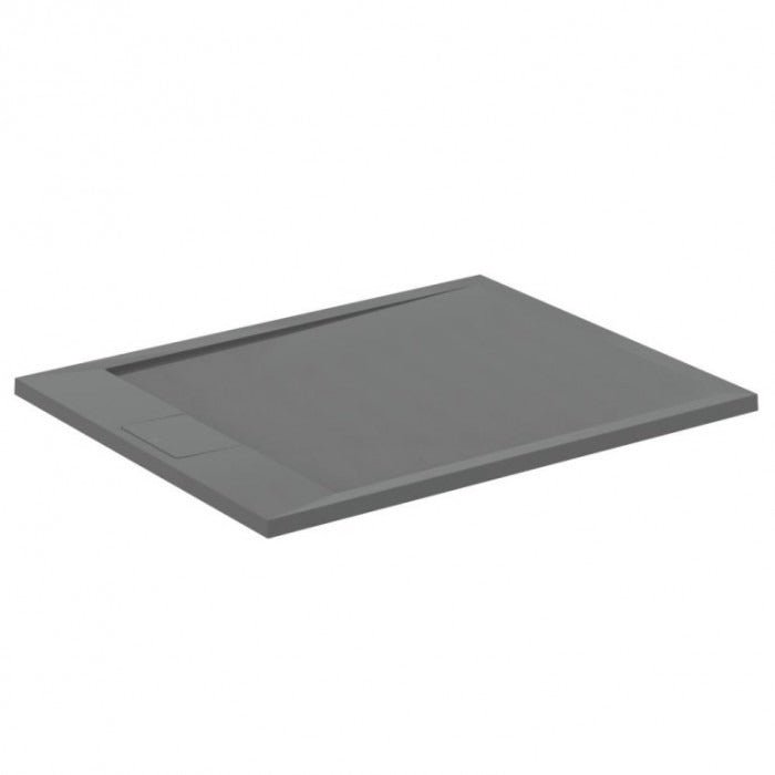 Ideal Standard i.life Ultra Flat 1000mm x 900mm Shower Tray - Concrete Grey - T5231FS - TAP 'N' SHOWER