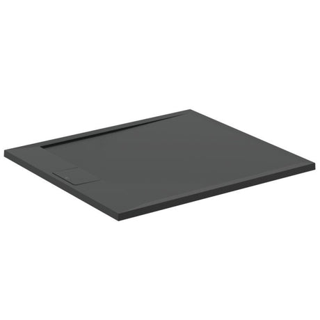 Ideal Standard i.life Ultra Flat 1000mm x 900mm Shower Tray - Jet Black - T5231FV - TAP 'N' SHOWER