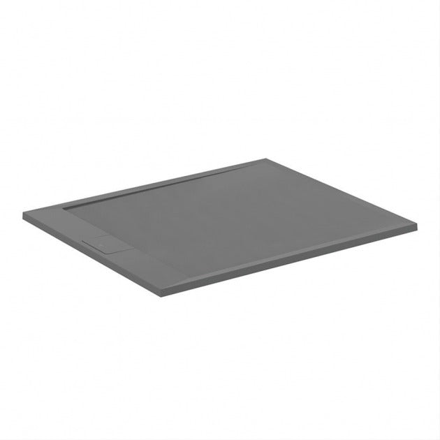 Ideal Standard i.life Ultra Flat 1200mm x 1000mm Shower Tray - Concrete Grey - T5228FS - TAP 'N' SHOWER