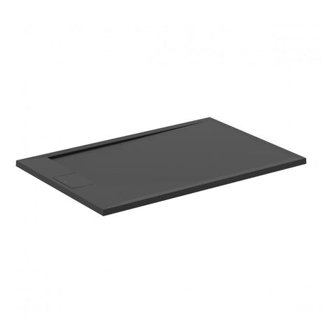 Ideal Standard i.life Ultra Flat 1200mm x 900mm Shower Tray - Jet Black - T5221FV - TAP 'N' SHOWER
